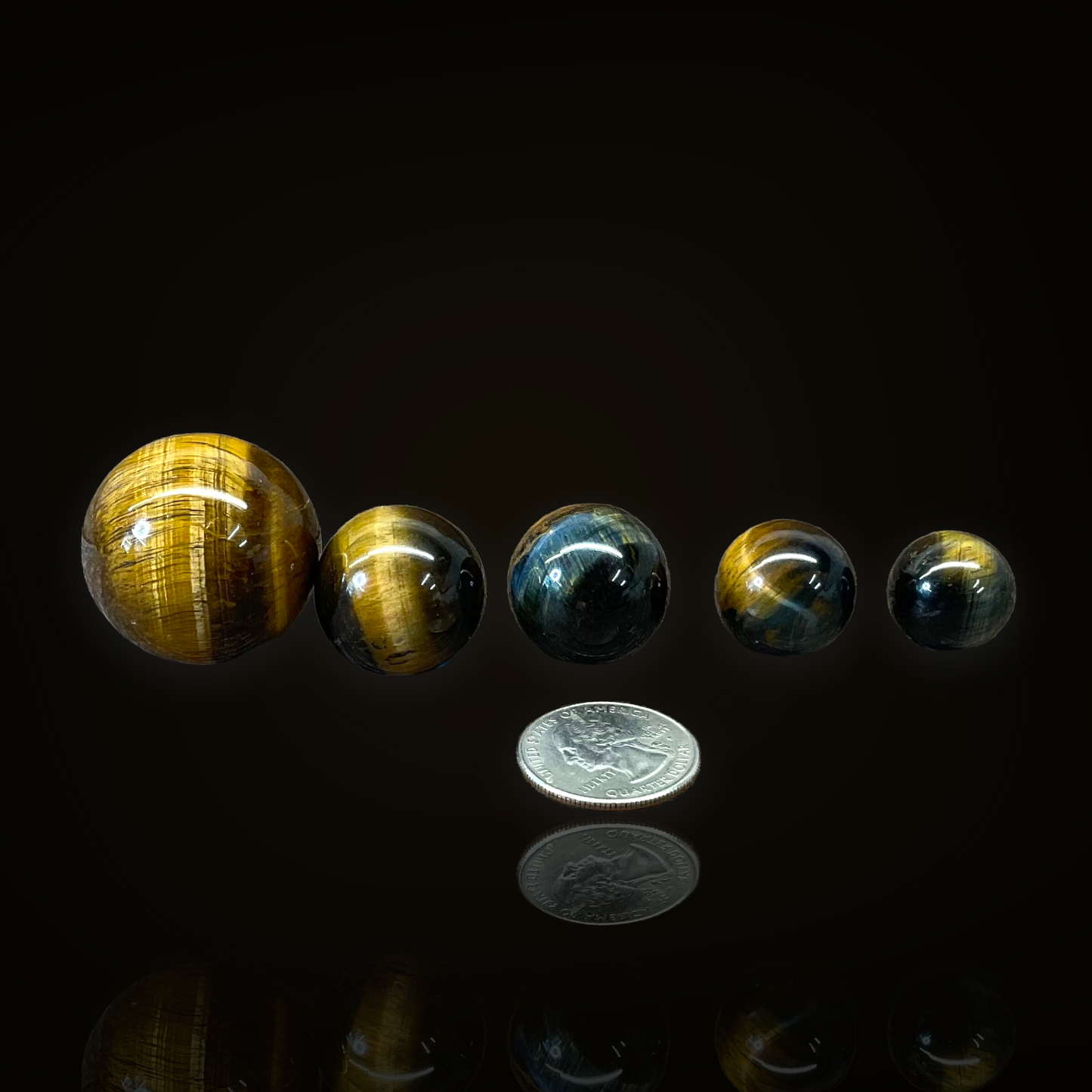 Tiger Eye Sphere Set